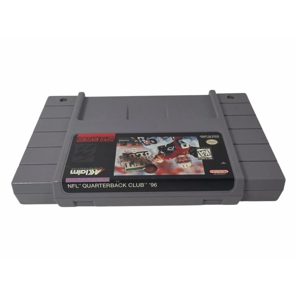 NFL Quarterback Club 96 SNES Super Nintendo Game Cartridge